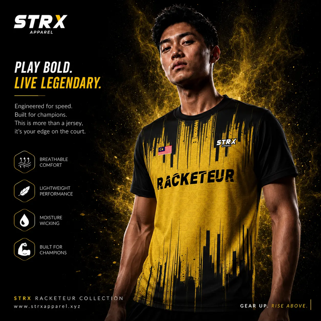 Jersey Badminton Racketeur#3