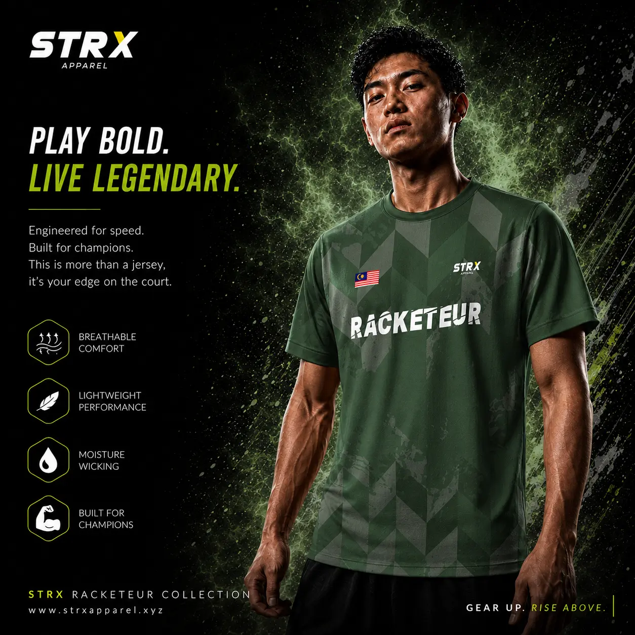Jersey Badminton Racketeur#5